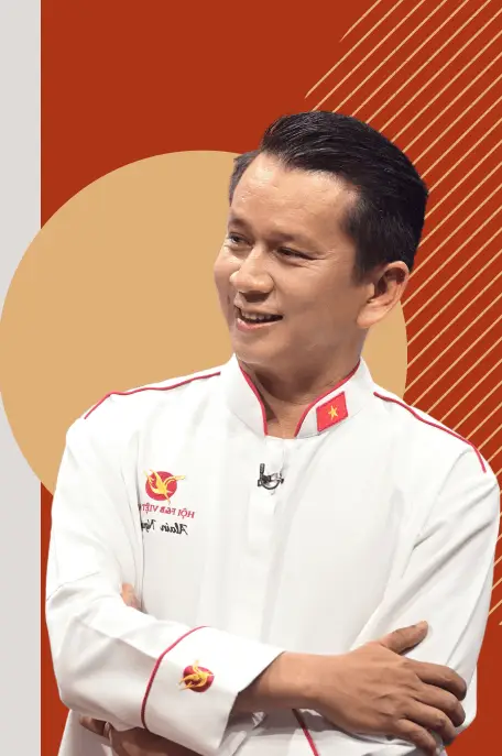 Chef Alain Nguyen in White Coat
